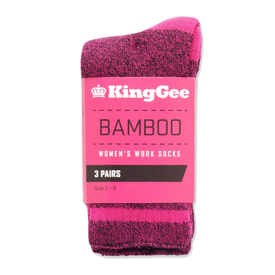 King Gee Women's Bamboo Socks 3 Pack