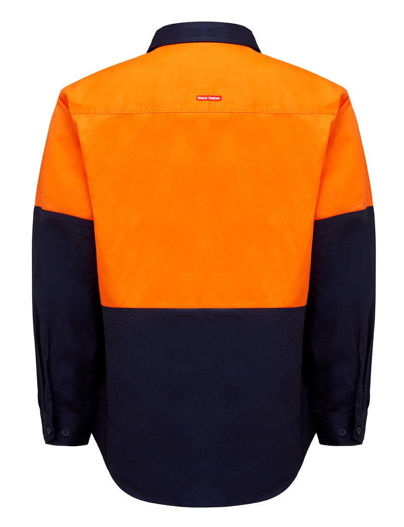 Hard Yakka Long Sleeved HiVis Shirt