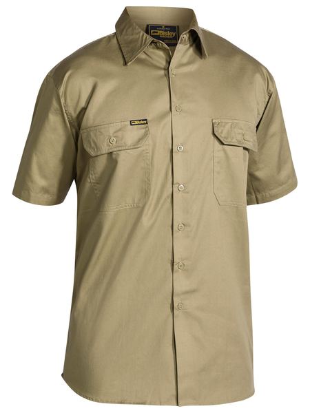 Bisley Cool Lightweight Short Sleeved Drill Shirt